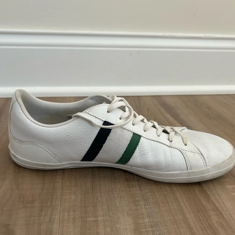 Lacoste Men’s Lerond Sneakers White Size 12